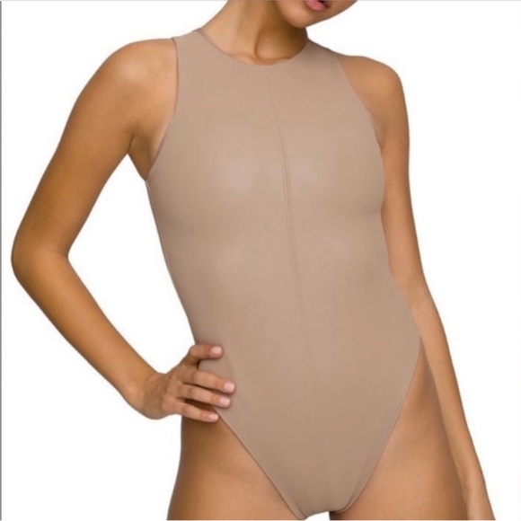 Good American leather bodysuit - size 1/SM (color is best shown in zoomed pic) - Picture 1 of 6